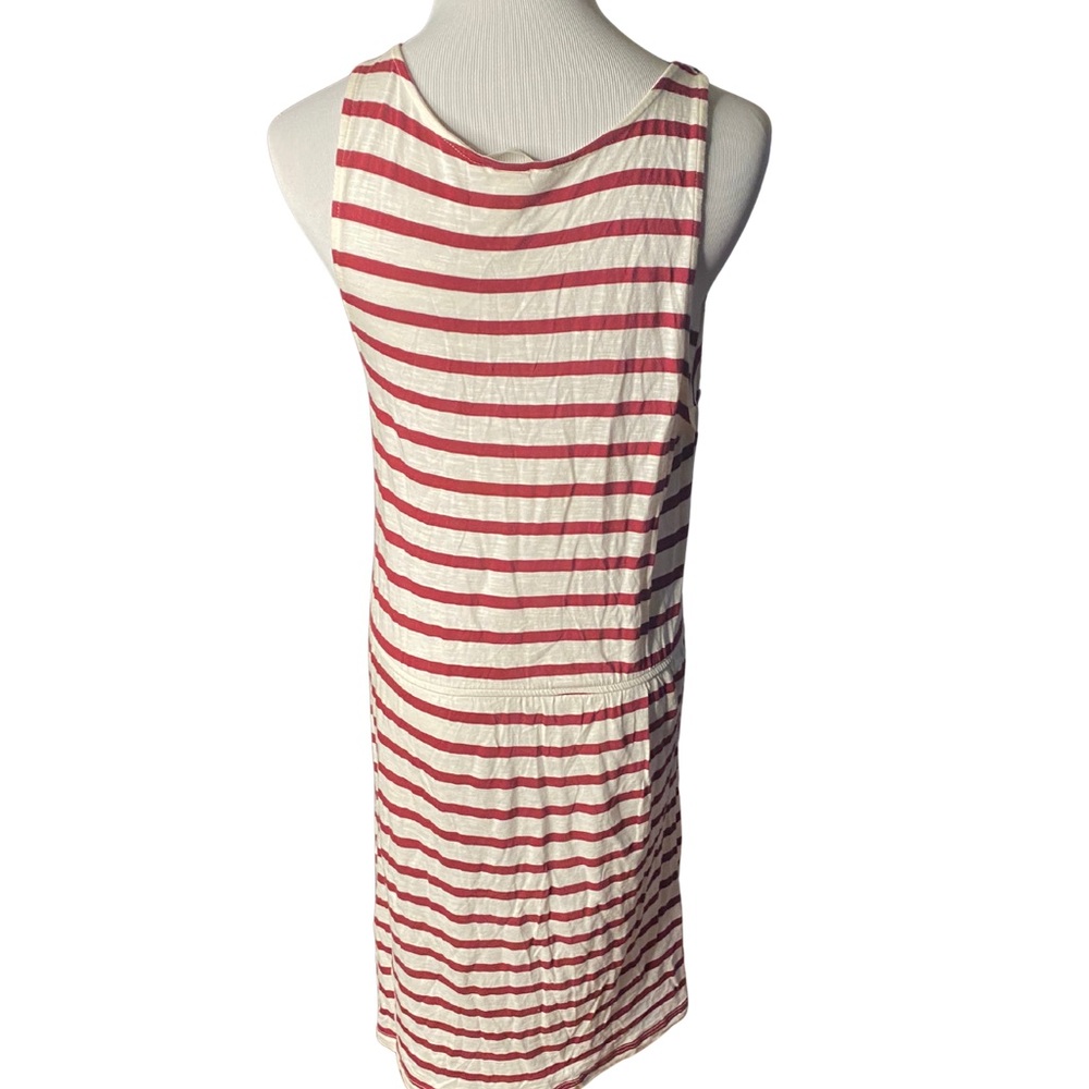 H&M Striped Sleeveless Tank Dress – Red & White Casual Summer Dress – Size Small - Picture 3 of 8